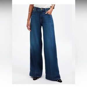 Madewell Sold Out Size 27 Superwide-Leg Cashmere Jeans NWOT Baggy High Waisted